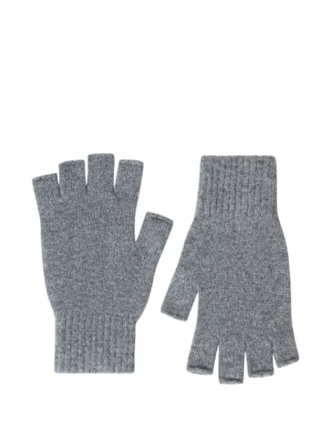 Pringle of Scotland fingerless gloves Grey PAW389