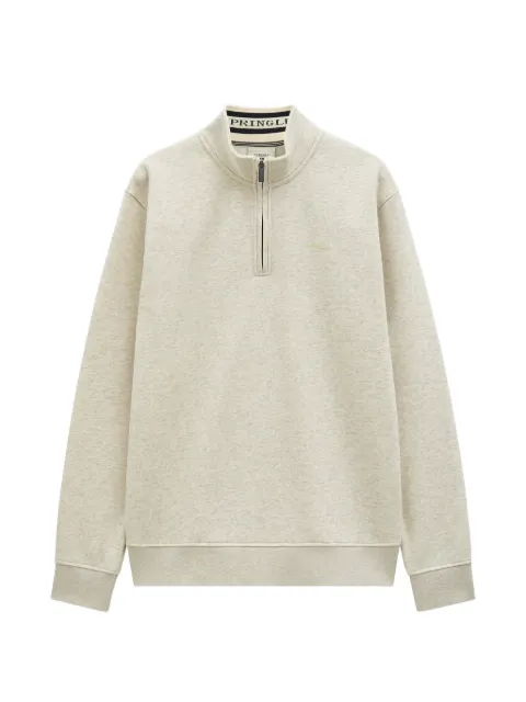 Pringle of Scotland zip track sweatshirt Neutrals PMR176
