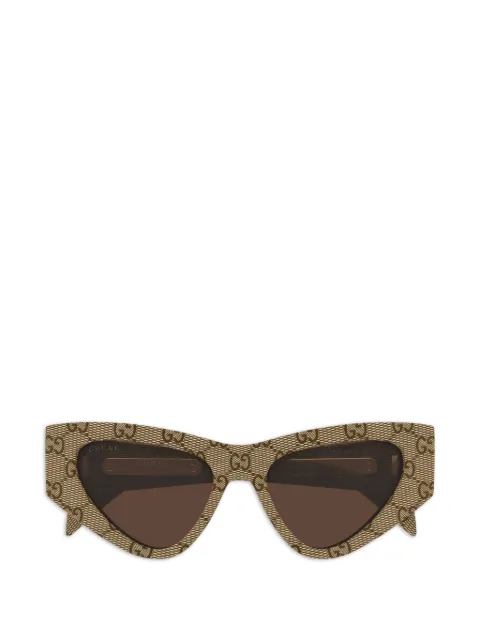 Gucci Eyewear geometric-frame sunglasses Neutrals GG2019S