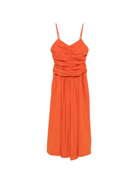 Marella Bagagli ruched midi dress Orange 26132210722