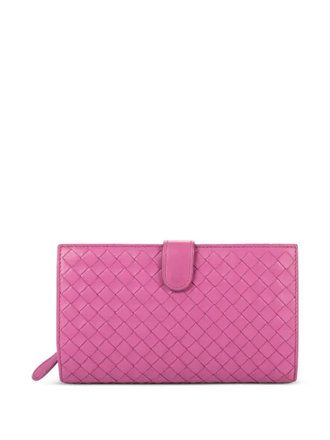 Bottega Veneta Pre-Owned Intrecciato wallet Pink B06465127G