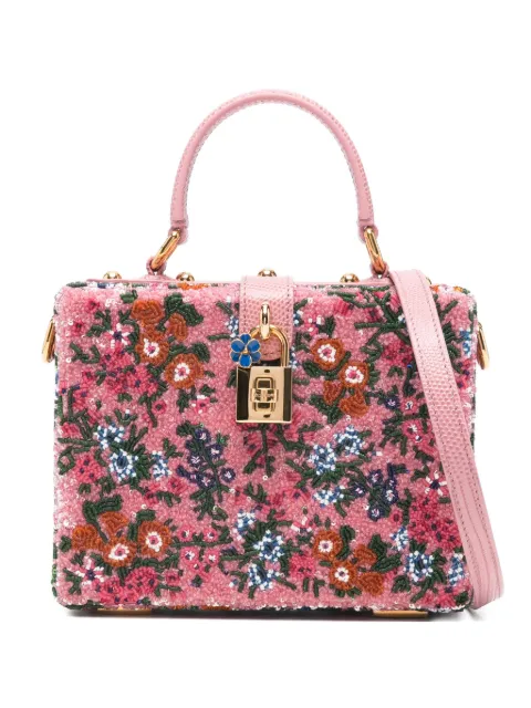 Dolce & Gabbana floral padlock tote bag Pink BB5970A0115