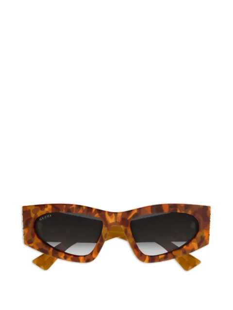 Gucci Eyewear geometric-frame sunglasses Brown GG2040S