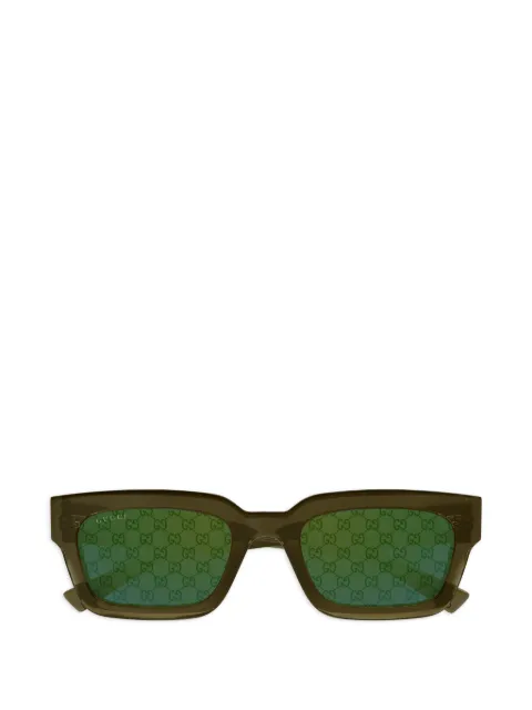 Gucci Eyewear monogram square-frame sunglasses Green GG2069S004
