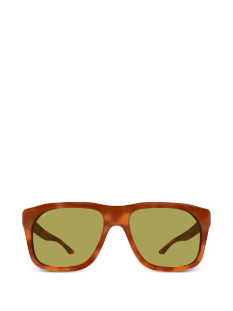 Gucci Eyewear geometric-frame sunglasses Brown GG2077S