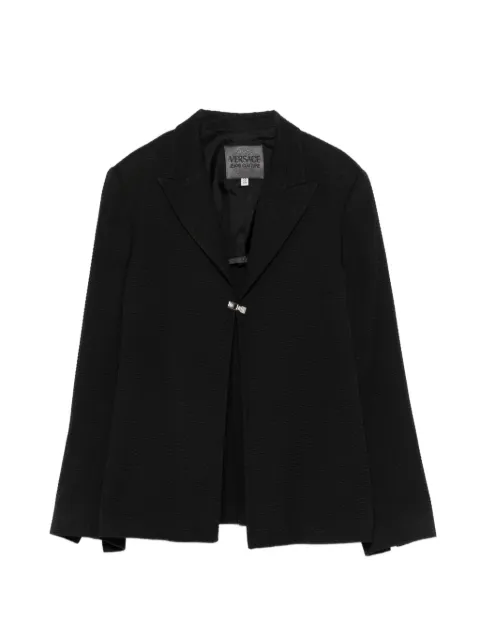 Versace Pre-Owned 2000s textured blazer Black VE280AIP