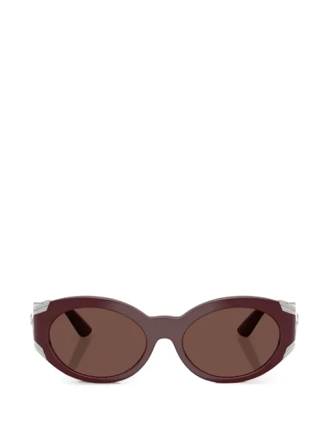 Versace Eyewear Medusa-motif round-frame sunglasses Red VE4503U