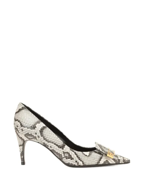 Sergio Rossi Evolv buckle pumps Neutrals B14490MCAS32110