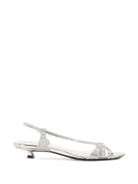 Sergio Rossi crystal-embellished sandals Silver B14920MFL345110