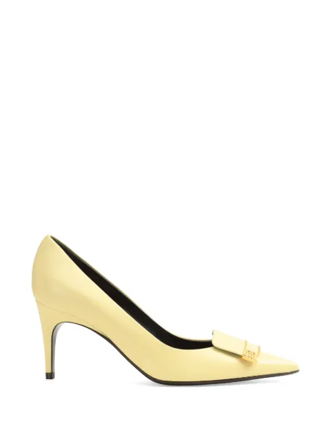 Sergio Rossi pointed leather pumps Yellow B14490MMVN13110