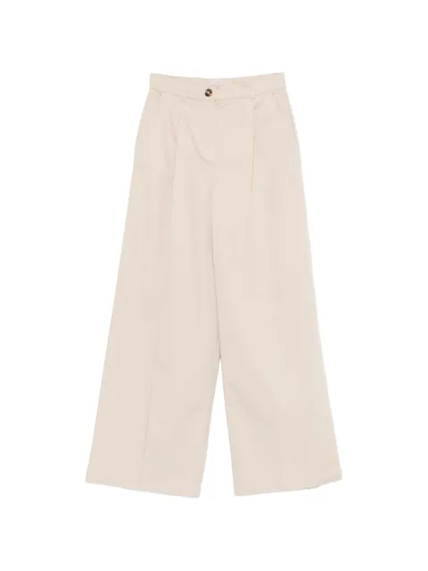 EMME pleated palazzo pants Neutrals EMMACERI2615131071200002