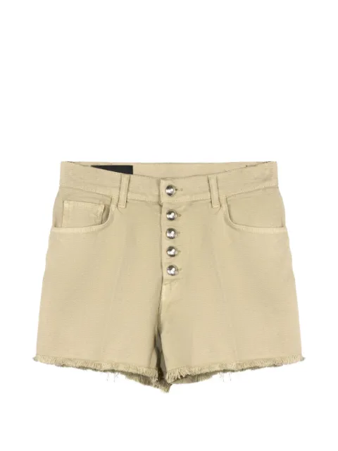 DONDUP buttoned frayed shorts Neutrals DP686BBSE037DKPT010