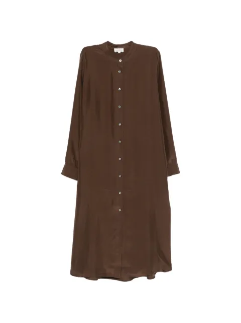 P.A.R.O.S.H. buttoned midi dress Brown SAXOND700564