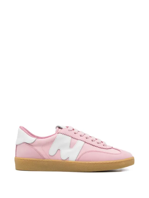 MSGM calf leather logo sneakers Pink 4041MDS021988