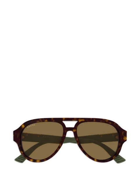 Gucci Eyewear tortoiseshell pilot sunglasses Brown GG2088S004
