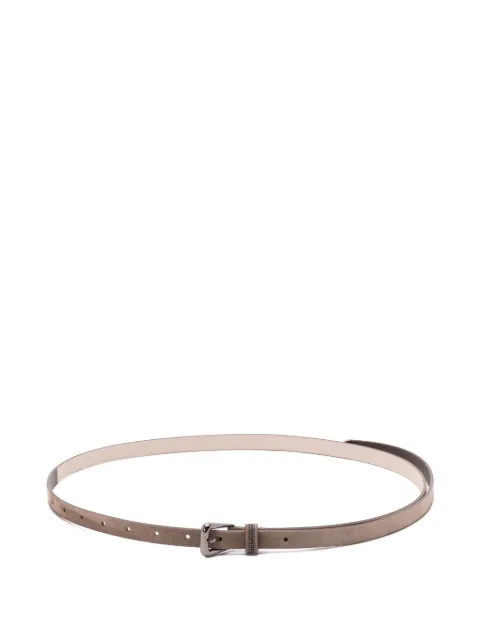 Brunello Cucinelli beaded-detail leather belt Brown M0DELC492PC8769