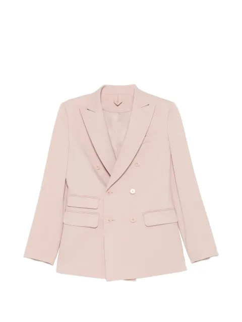 Max Mara Mxmegrege double-breasted pocket blazer Pink 2611041071600