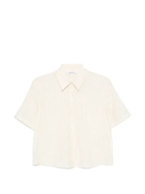 Patrizia Pepe striped-pattern shirt Neutrals 8C0853A693