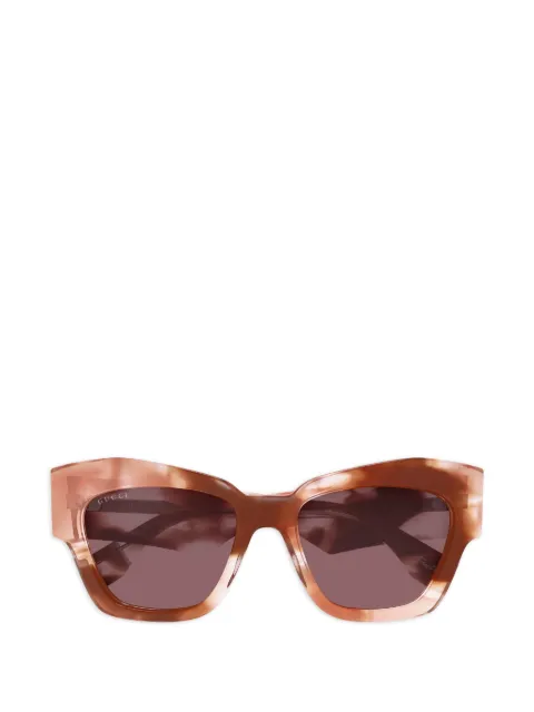 Gucci Eyewear logo-detail sunglasses Brown GG2150S