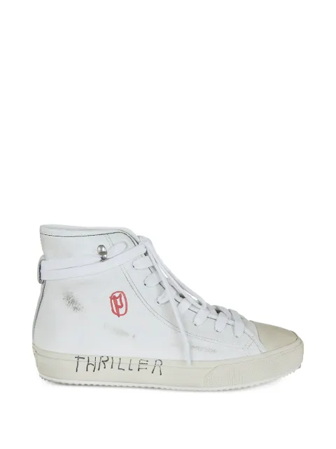 Paly leather high-top sneakers White 9U001Q3009VWT