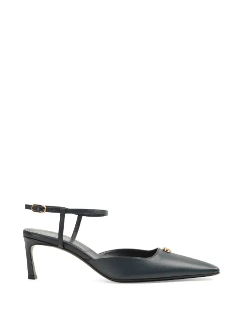 Sergio Rossi Surge logo-plaque pumps Blue B14630MCPT04110