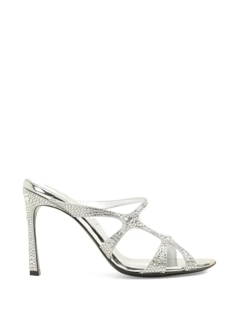 Sergio Rossi crystal-embellished sandals Silver B14850MFL345110