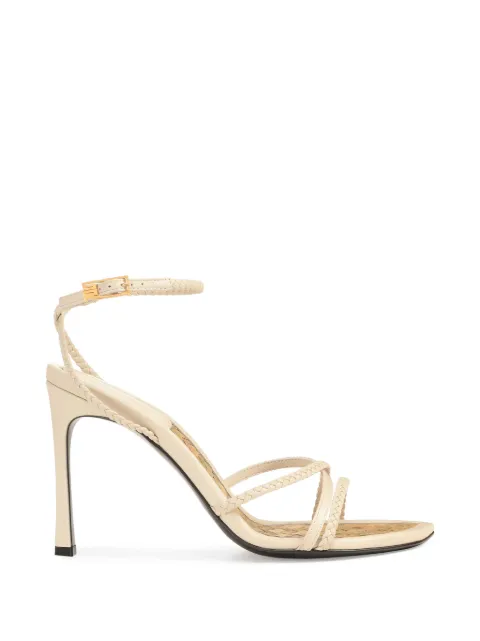 Sergio Rossi Braid leather sandals Neutrals B14691MFL431110