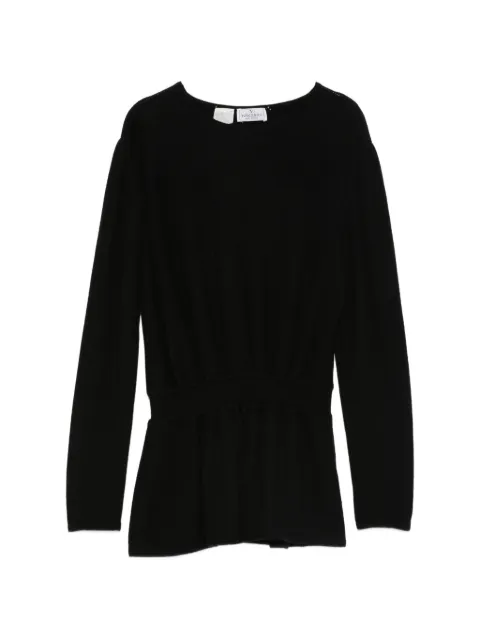 Valentino Garavani Pre-Owned 1990s peplum sweater Black VA250AIO