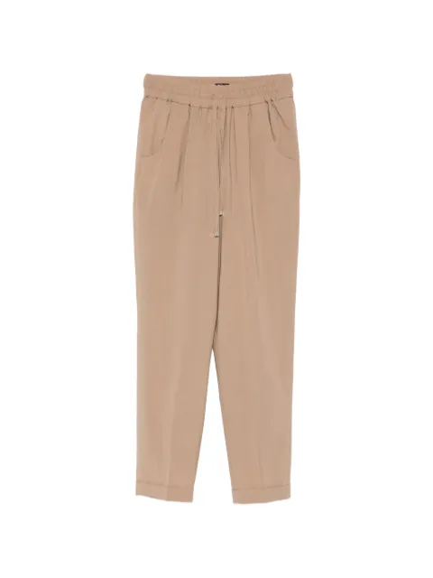Kiton elasticated-waistband trousers Neutrals D37102K0894G01