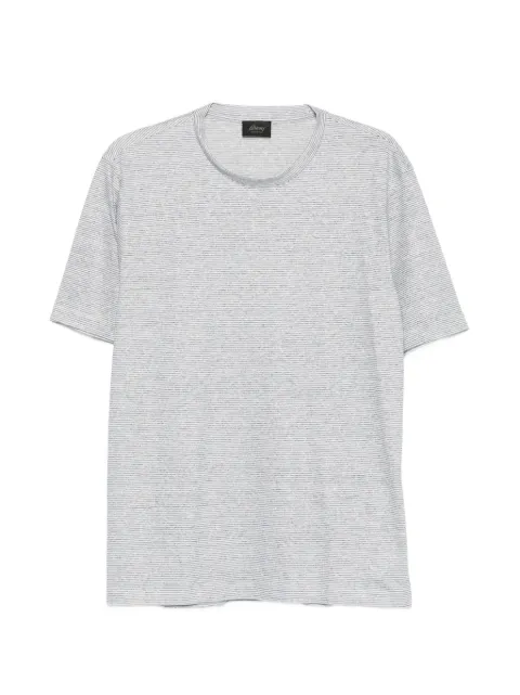 Brioni striped T-shirt Blue UJPQ0LPD604