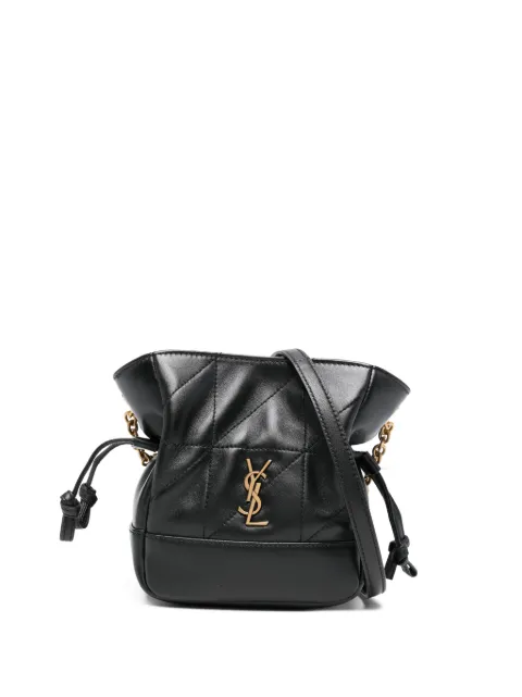 Saint Laurent mini Jamie quilted logo shoulder bag Black 859174AAB32
