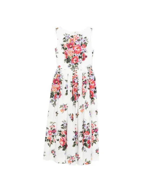 Dolce & Gabbana floral-print midi dress White F612PTHS5UU