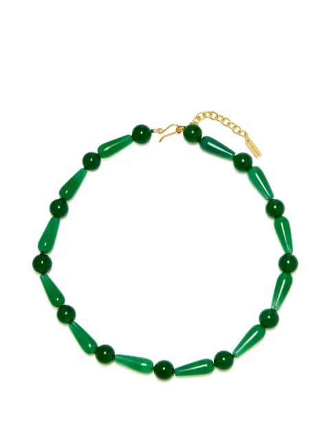 Completedworks beaded-chain necklace Green P166