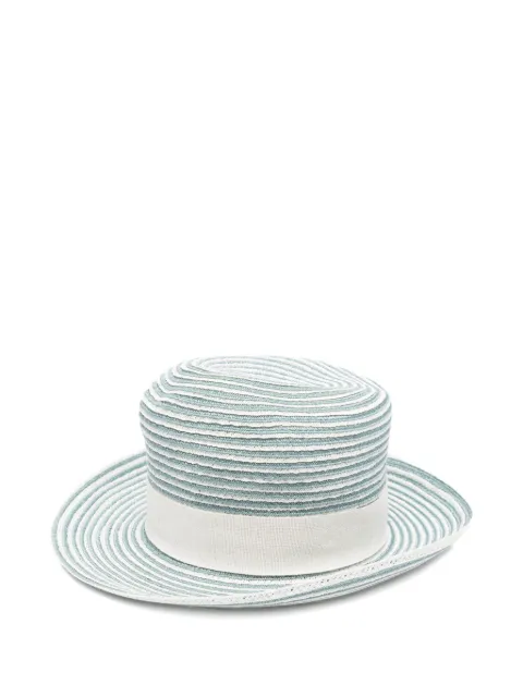 Eleventy striped ribbon hat Blue M82CPLM12TES0M283