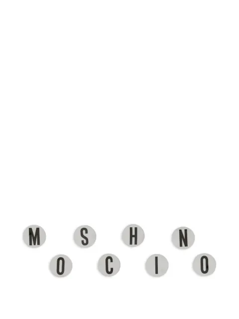 Moschino letter pins White 91028401