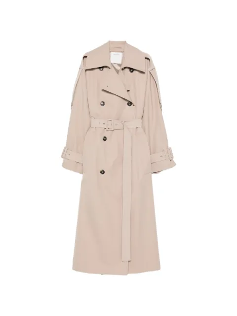 Sportmax Spxgocce belted double-breasted trench coat Neutrals 2612021031600