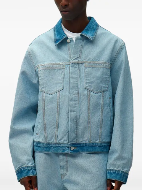 Arte Antwerp logo-detail long-sleeve jacket Blue SS26236J
