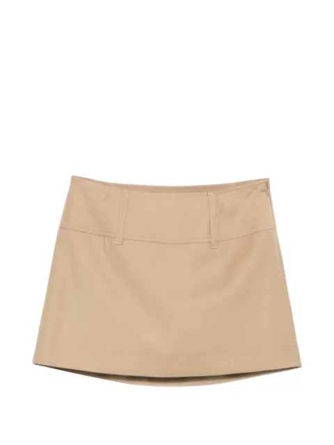 DUNST belt loops short skirt Neutrals UDSK6A205I2