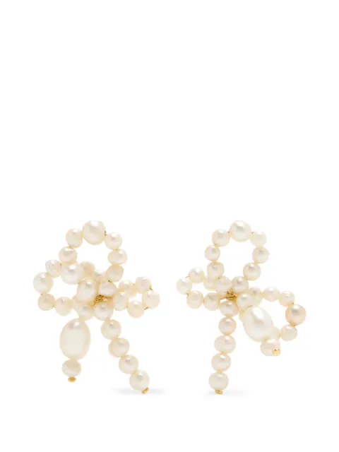Completedworks pearl-embellished earrings Gold P225