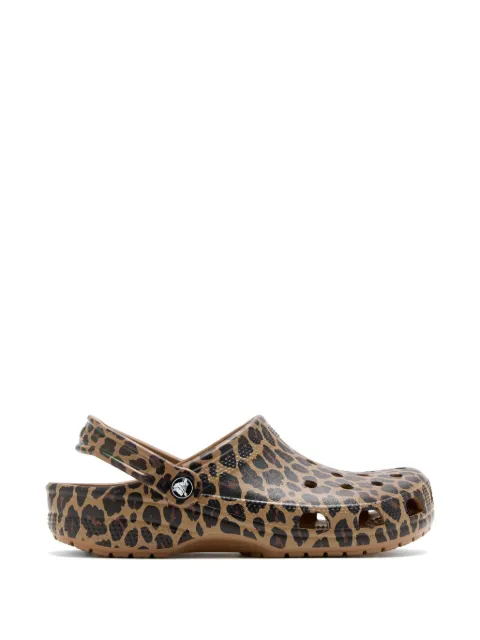 Crocs leopard print slides Brown 211800
