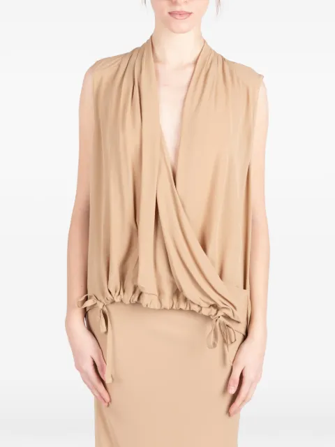 Société Anonyme April draped tie top Neutrals APRILSA18W98VE100