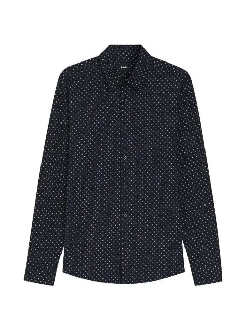 BOSS Roan buttoned shirt Blue 50557108