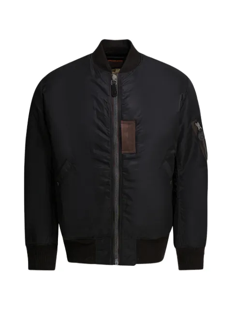 Buzz Ricksons patched bomber coat Black BR1577202