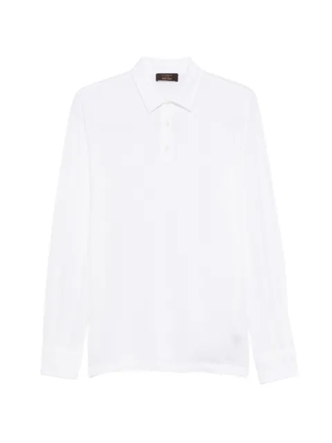 Zanone long-sleeve polo shirt White 815132ZG380