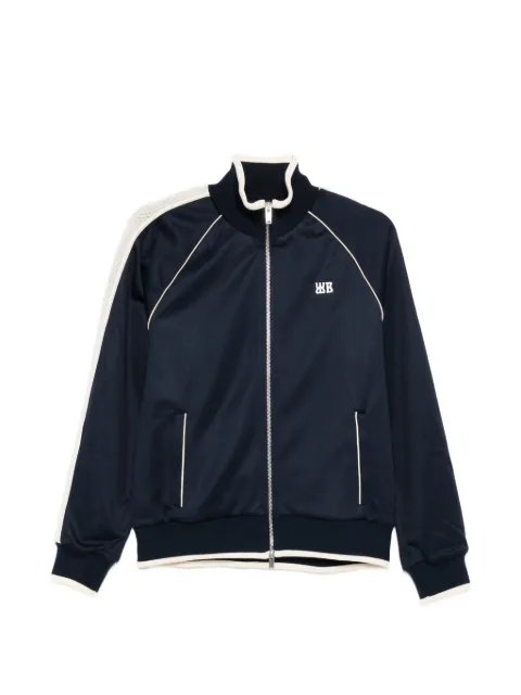 Wales Bonner Motion full-zip sweatshirt Blue MS26JE06JE10503