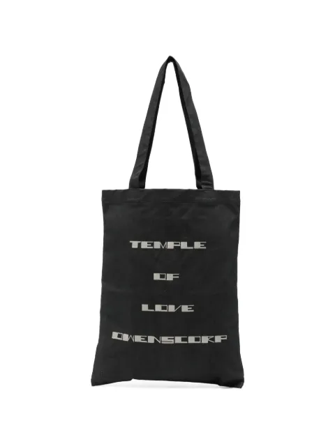 Rick Owens DRKSHDW graphic shoulder bag Black DA01F4431DBKM12