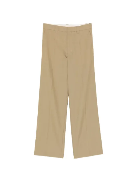 LEMAIRE straight tailored pants in polywool Green PA1268LF414