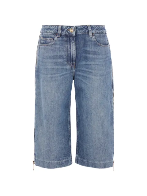 Elisabetta Franchi denim zip shorts Blue PJ18I61E2
