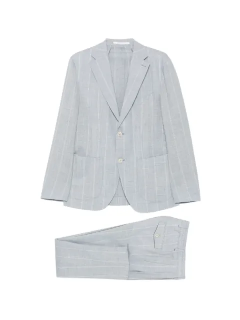 Eleventy notched-lapel single-breasted suit Blue M75ABUC10TES0M091