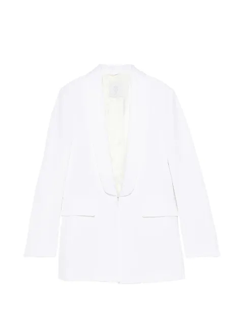 Eleventy shawl-collar blazer White M80GIAM02TES0M083